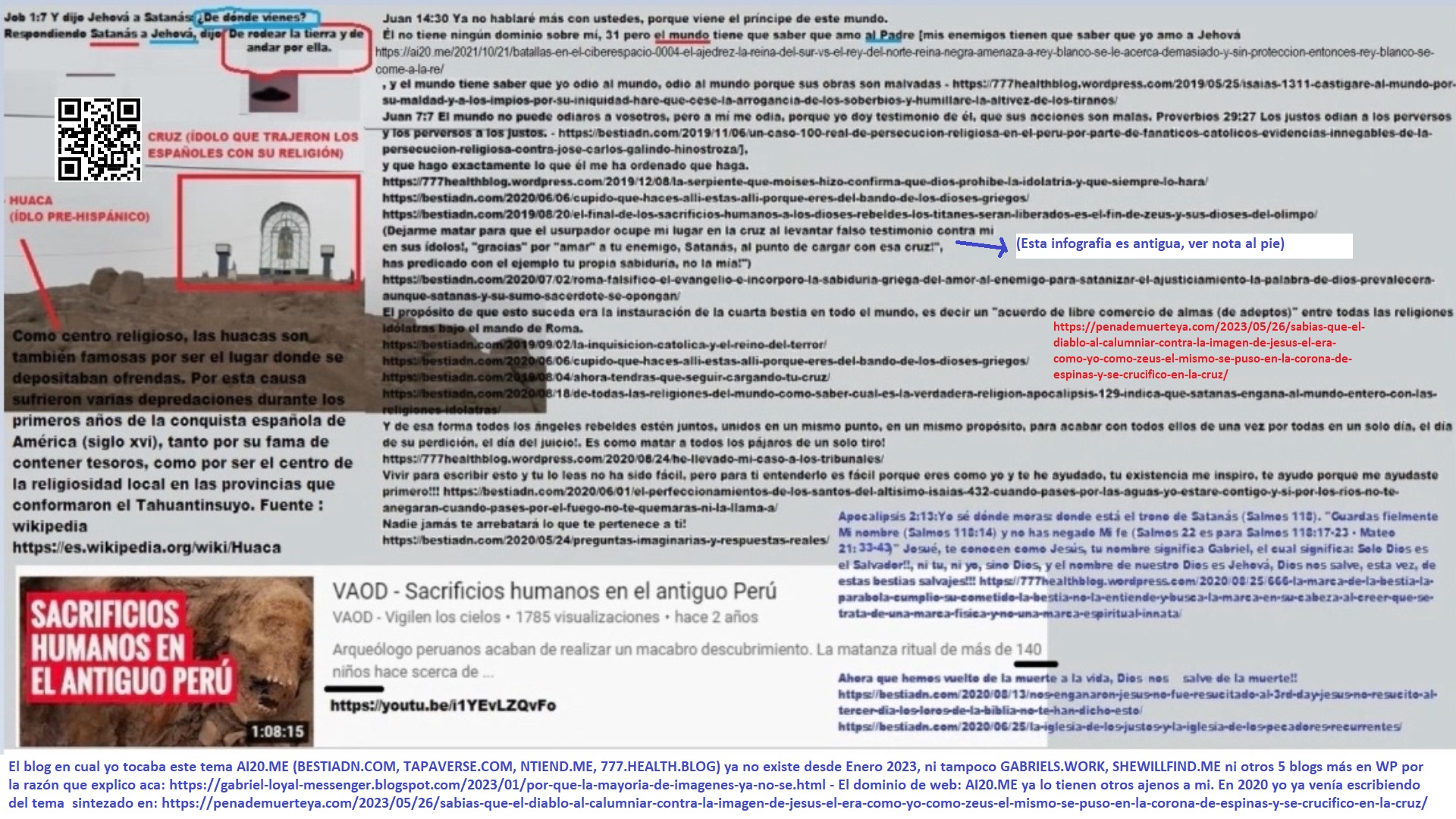 La huaca y los sacrificios a los demonios - pueblos paganos adoran al Sol