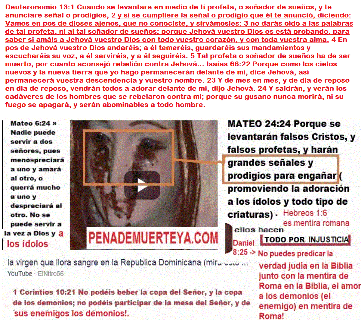 La idolatria del imperio romano hasta nuestros dias #PENADEMUERTE #PENADEMUERTTEYA