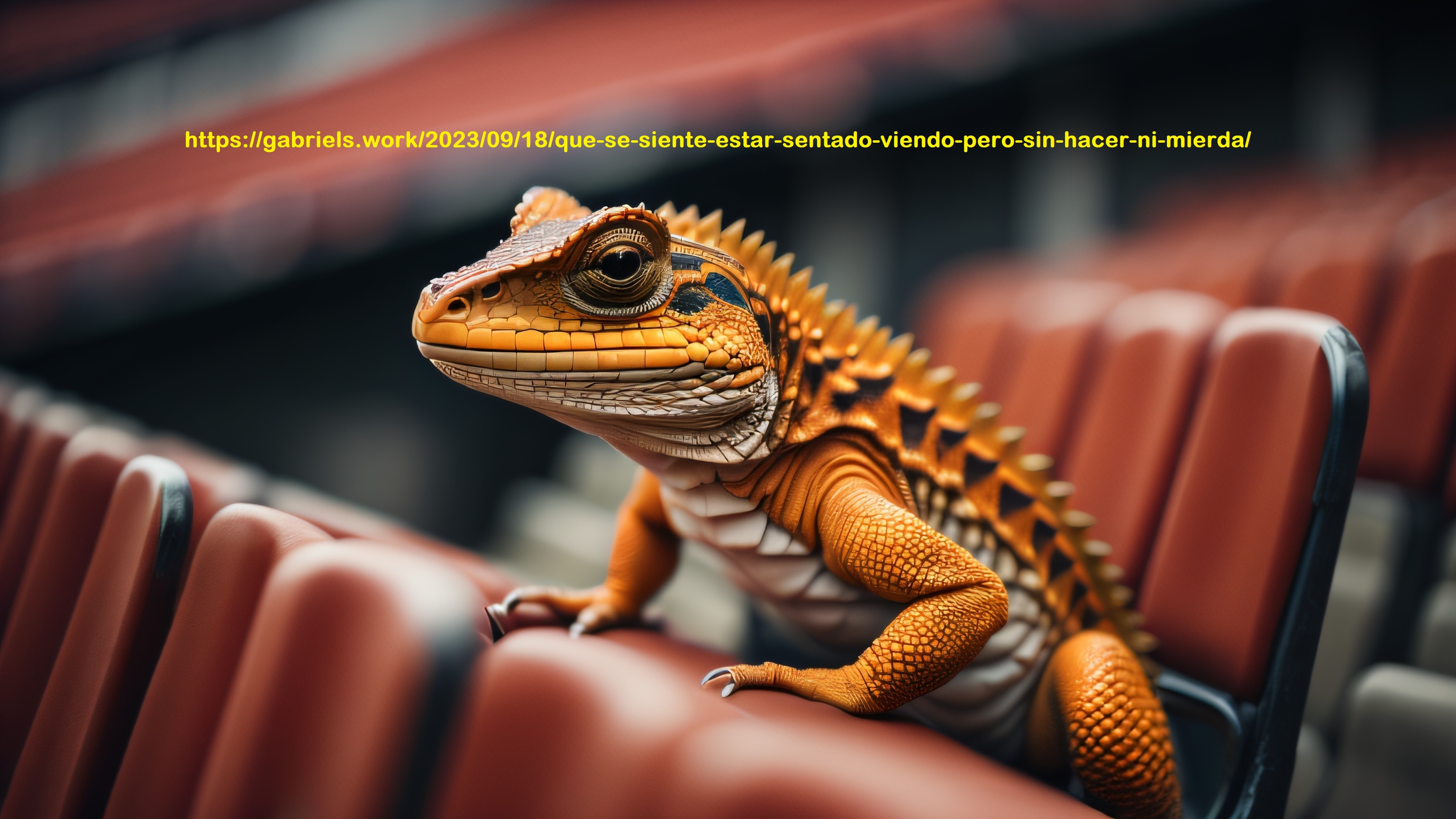 Que se siente estar sentido viendo sin hacer ni mierda