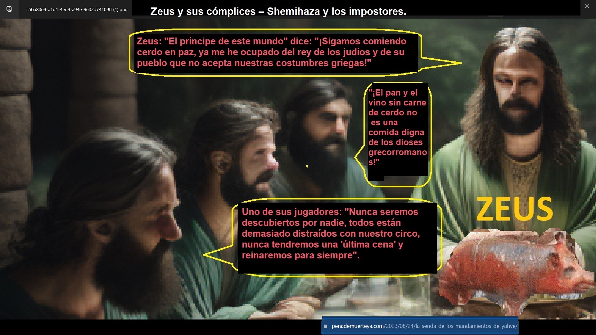 IDI01 ZEUS Y SUS COMPLICES - SHEMIHAZA Y LOS IMPOSTORES ODIAN LA LEY DEUTEROMIO 14 LA LEY DE YAHVE - SVERSION